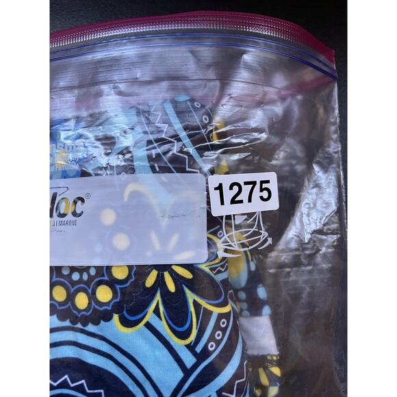 Reborn Dress Women's 3X Blue Floral Baby Doll Short Sleeve Knee Length Boho - Picture 10 of 10